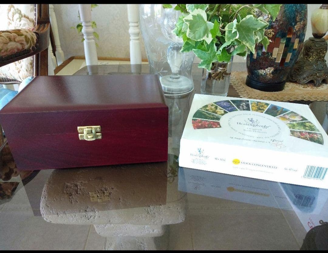 ⑪sa■フラワーエッセンス40本のフルセットと専用木箱のセット♪ヒーリング ファイブフラワー 10ml | マイキ ヒーリングハーブス・フラワーエッセンス