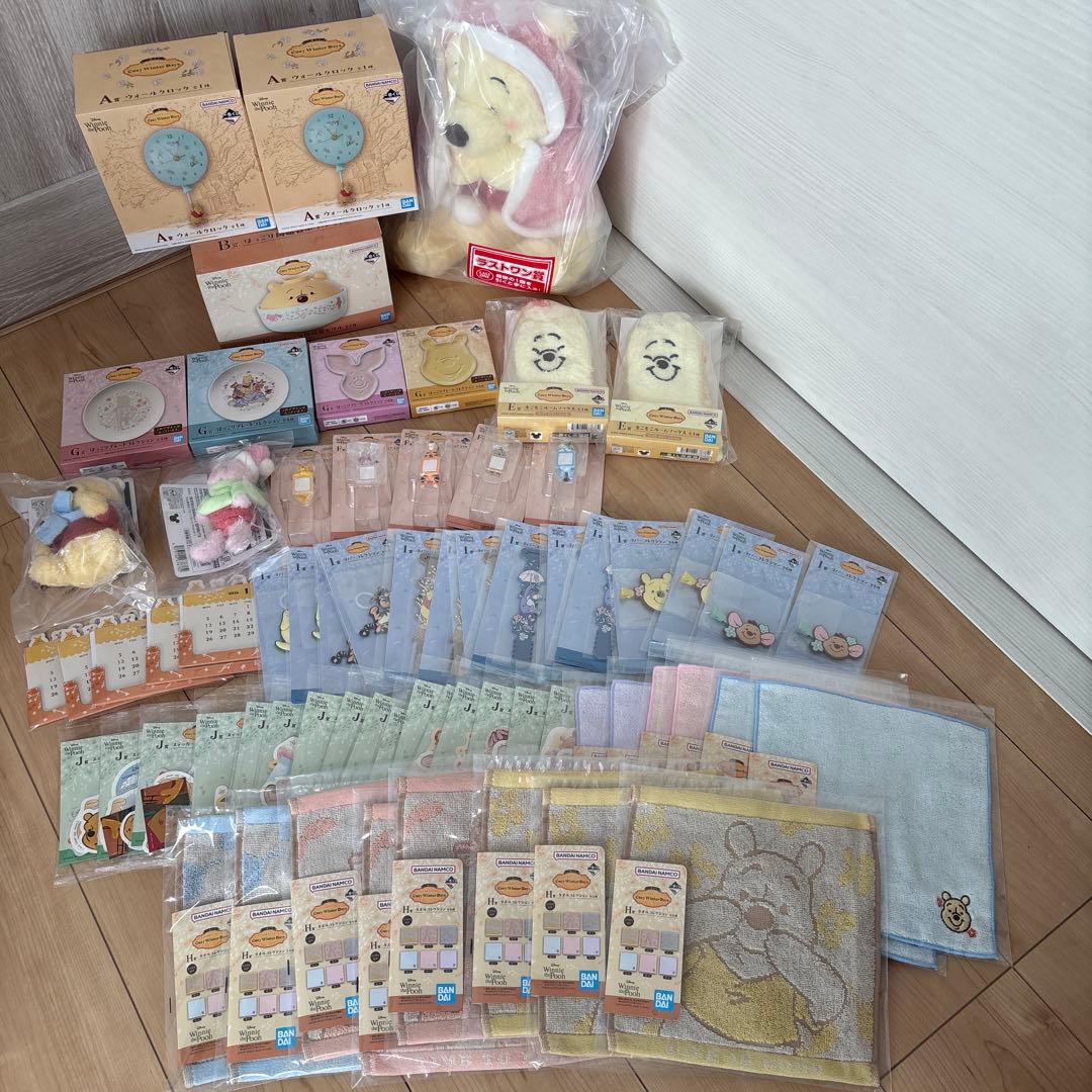 プーさん　一番くじ　1ロット＋カレンダー　66点セット プーさん 一番くじ 1ロット＋カレンダー 66点セット - メルカリ