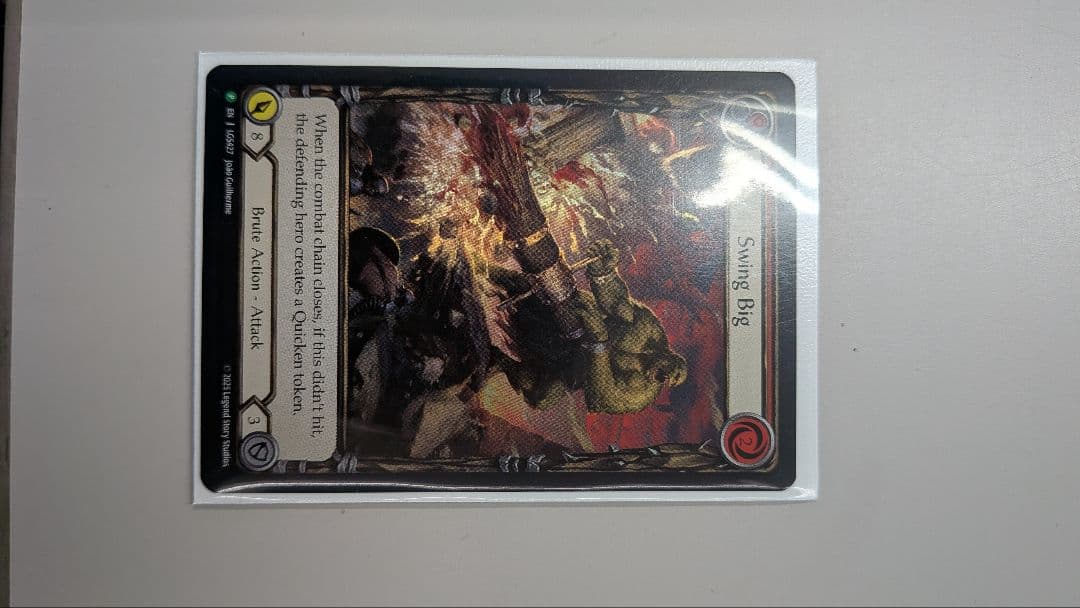 あ*ぷ様 Swing Big PQトップ８プロモ　FaB Brute]Swing Big [M]《EVR》 | Flesh and Blood,シングル一覧,Everfest