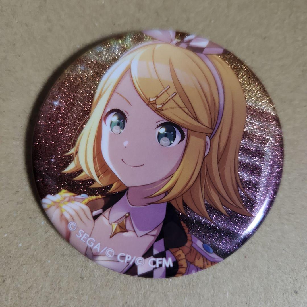 鏡音リン グリッター缶バッジ プロセカ - メルカリ