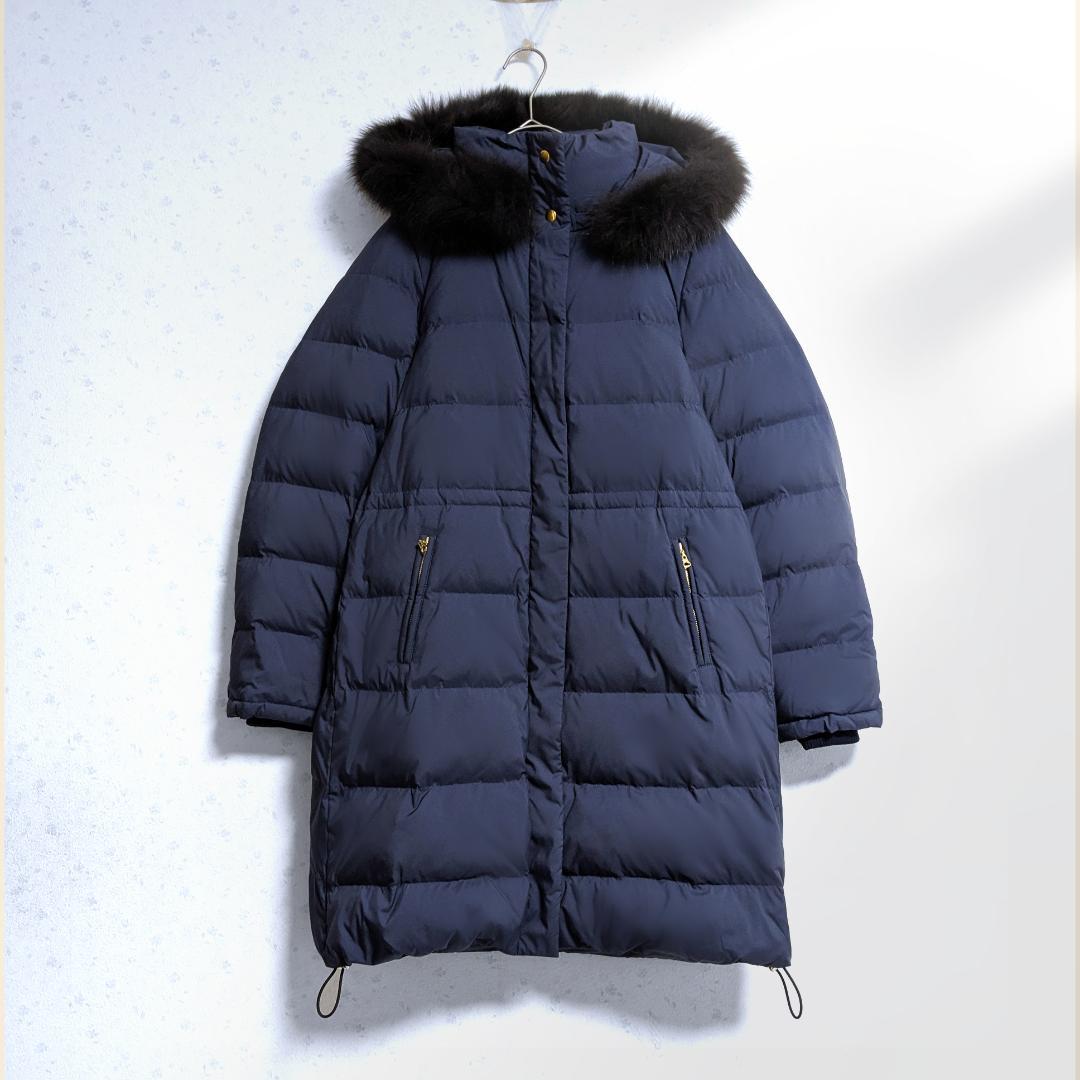 Amys⭐︎様 良品 IENA フォックスファー ロングダウン 2way フード Amys⭐︎様 良品 IENA フォックスファー ロングダウン 2way フード