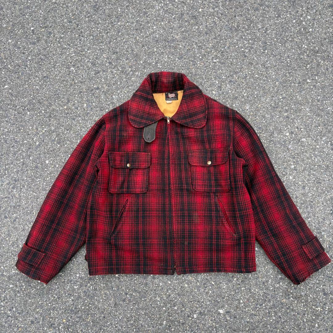 右*肘様 50s Woolrichマッキーノジャケット ハンティングジャケットU