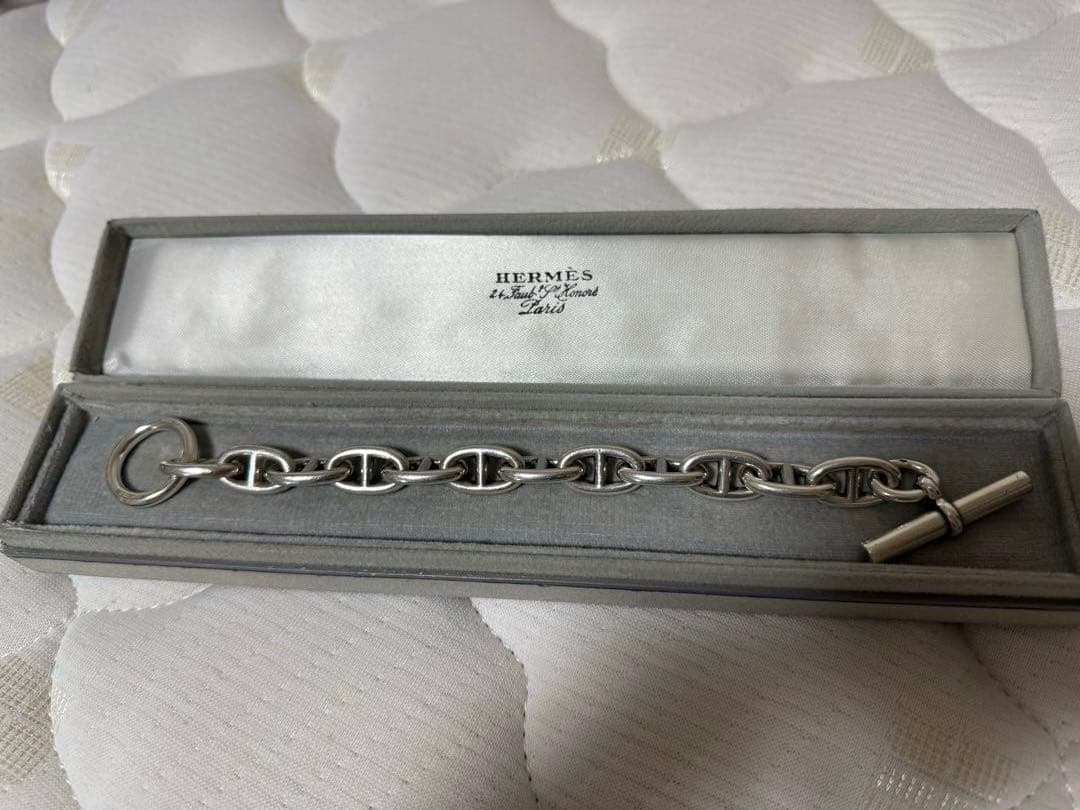 ヴィンテージ HERMES シェーヌダンクル 筆記体 GM12コマ 70s