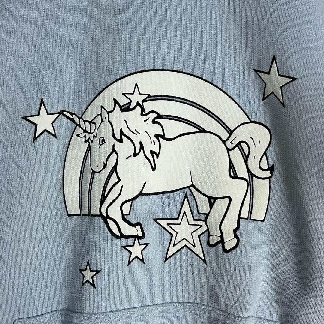 6017【即完売デザイン】ヴェトモン‪☆ユニコーンプリント入りパーカー 18SS‬
