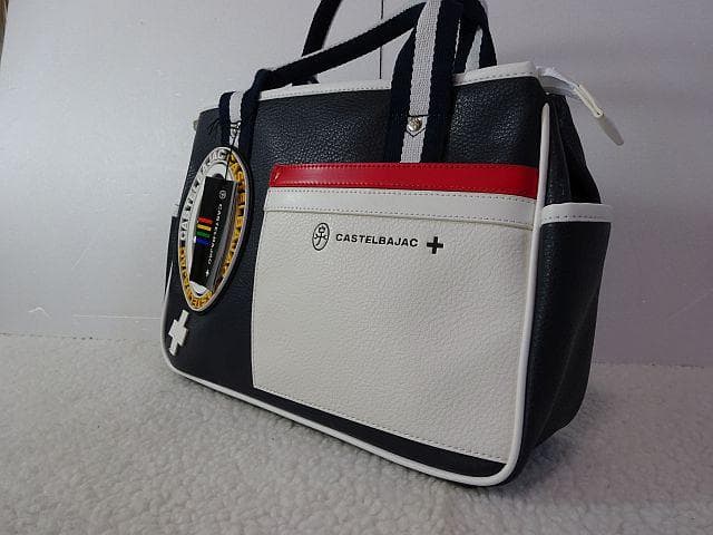 【新品本物】CASTELBAJAC トートバッグ/紺￥16,500- CASTELBAJAC（カステルバジャック） バッグ トートバッグ ＆ショルダー
