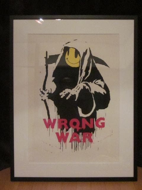 セール！値下げ！ BANKSY ”WRONG WAR” WCPリプロダクション Banksy バンクシー WRONG WAR リプロダクション シルクスクリーン