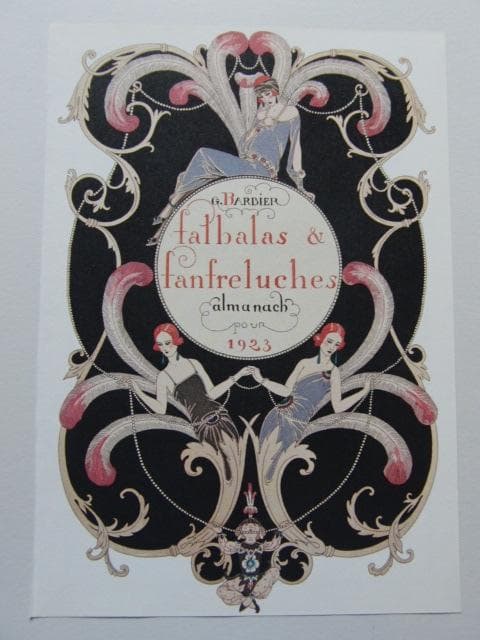 ジョルジュ・バルビエ、希少画集画・特殊紙、新品高級額装付