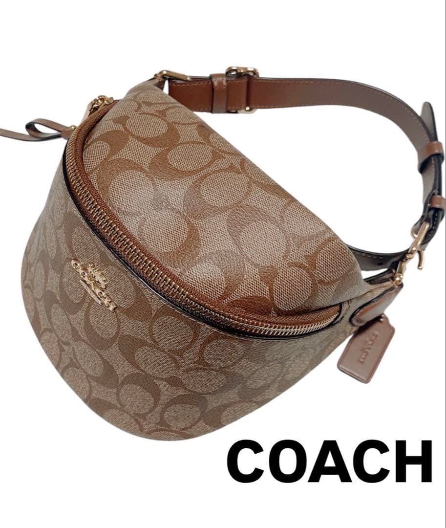 【美品】COACH コーチ　ボディーバッグ　ショルダーウエスト　チャーム付 Amazon | [COACH] [コーチ] ショルダーバッグ ウエストポーチ エリアス