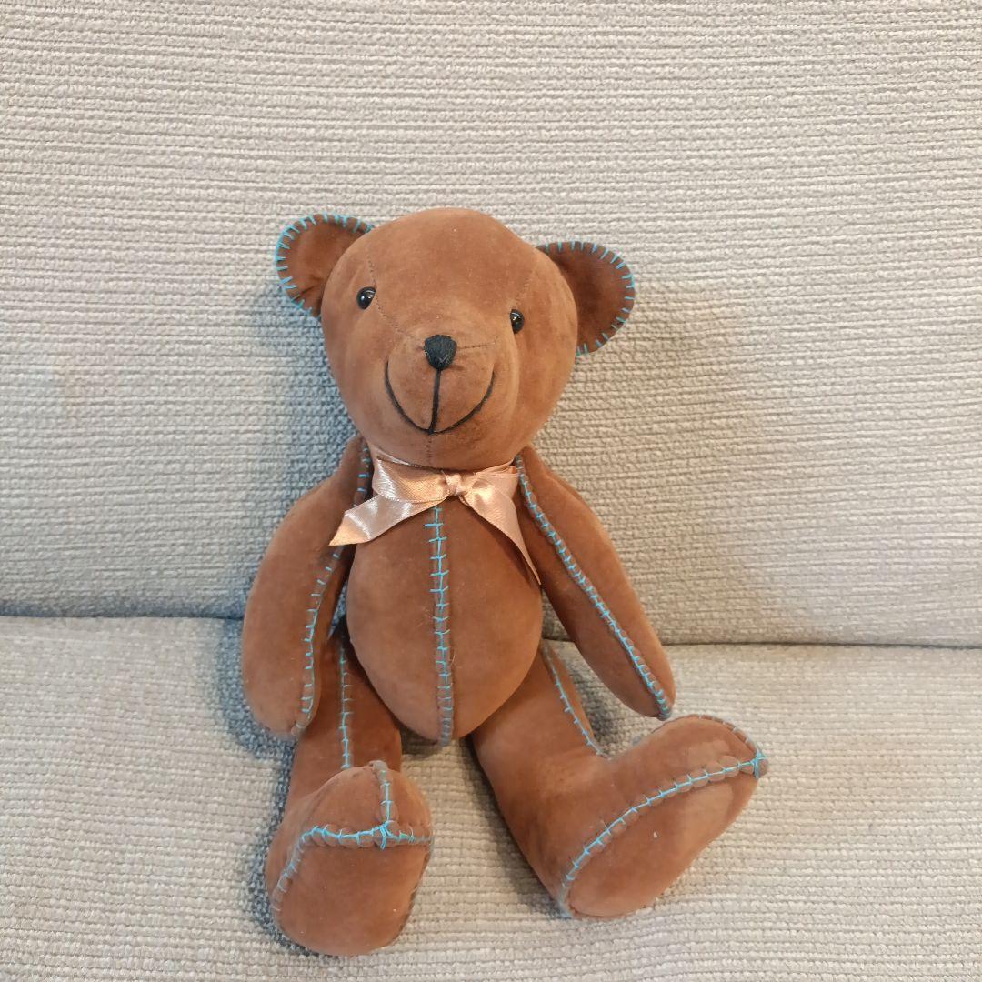 セミニョン　ぬいぐるみ　テディベア　スウェード調