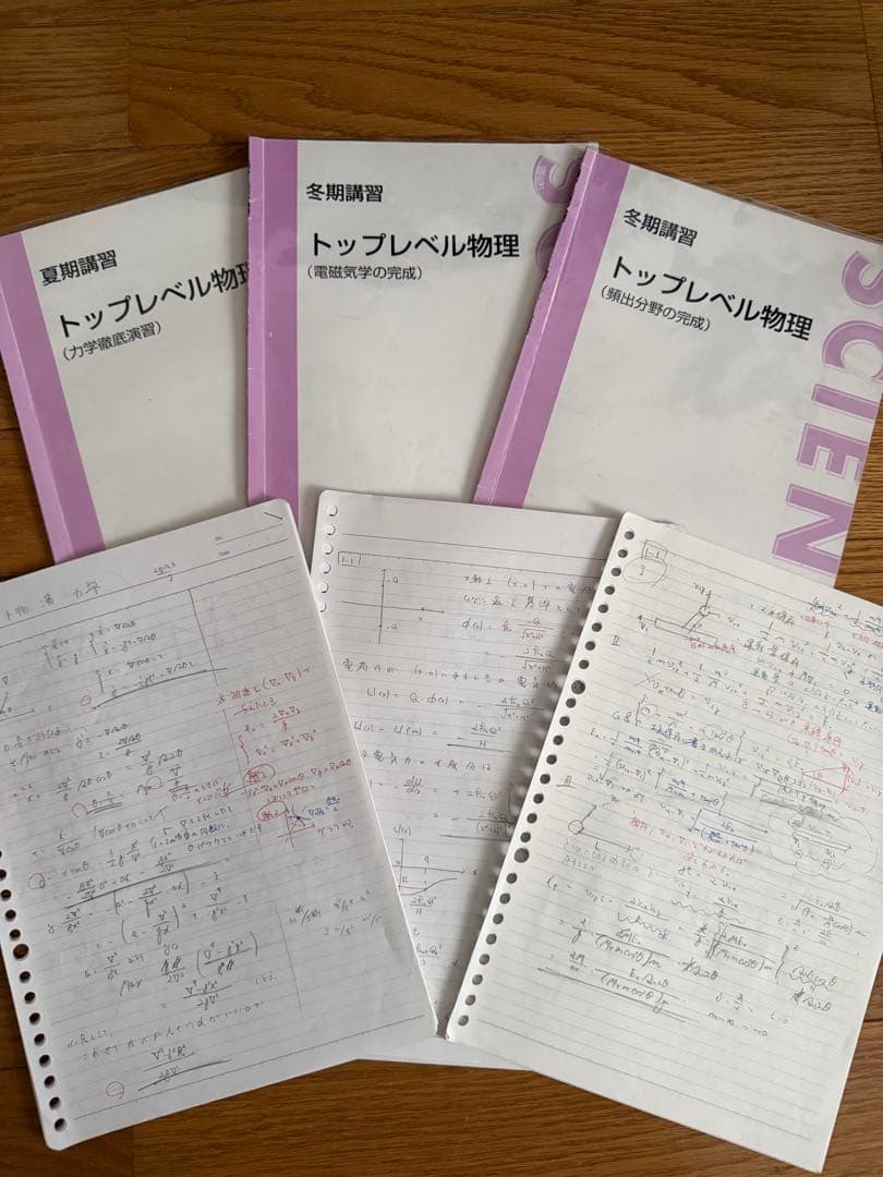 トップレベル物理 講習　テキストと板書