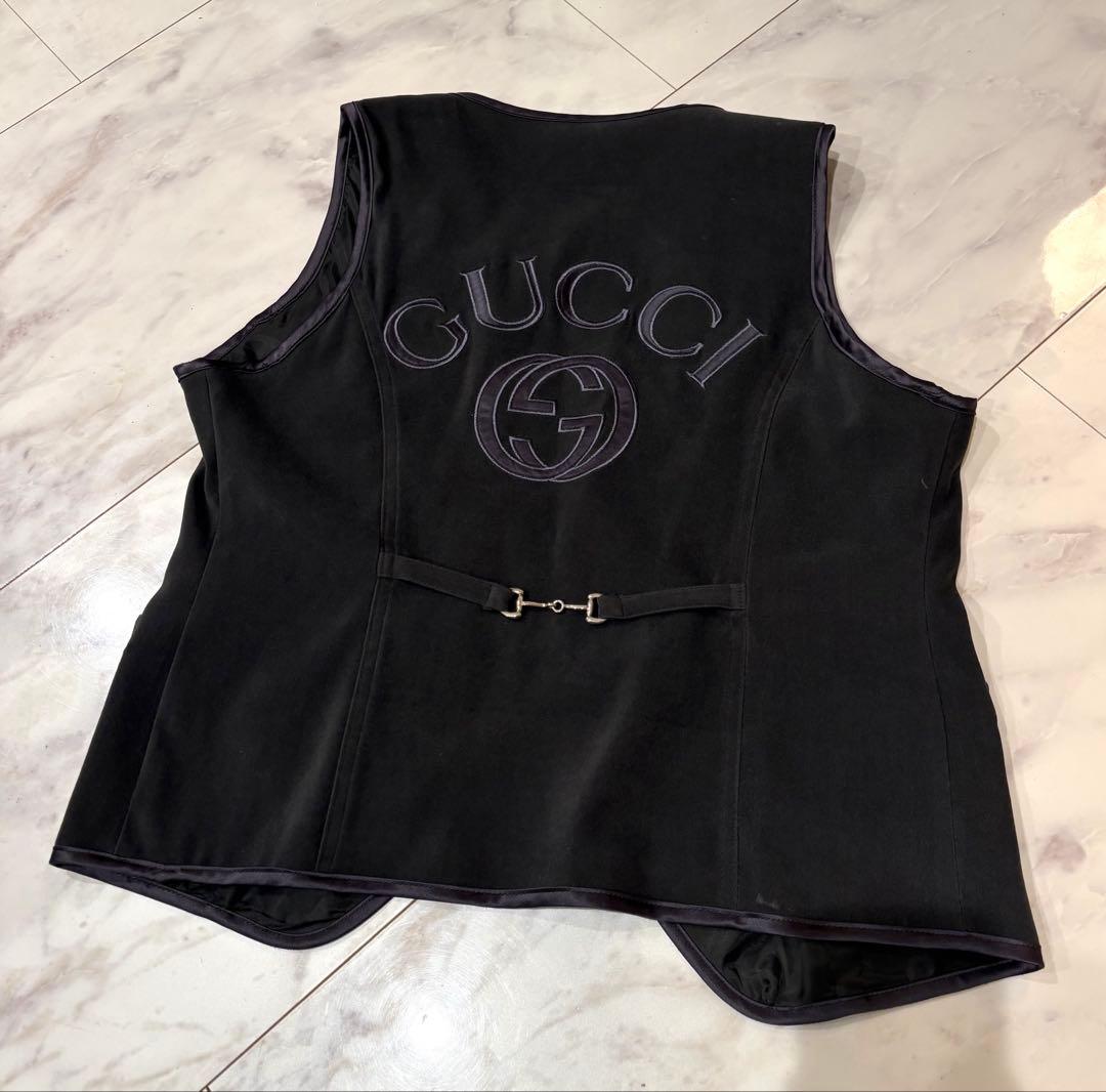 美品‼︎ レア‼︎ GUCCI グッチ ベスト フォード期 GUCCI グッチ by TOM FORD トムフォード期 ジレ ベスト トップス