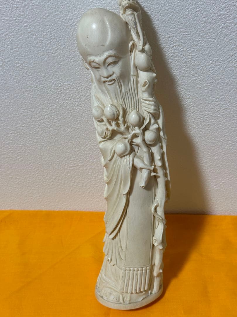 天然 素材 極上 寿老人 仙人688グラム 仏像】寿老人 合金製 古美色仕上げ 牧田秀雲原型 | 開運・縁起物