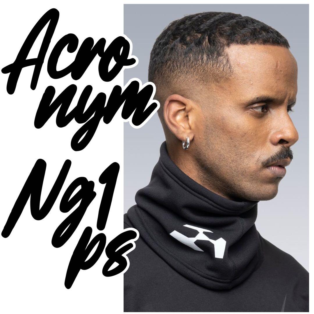 ACRONYM NG-1-PS FW2223 ネックゲイター ブラック 初期ロゴ