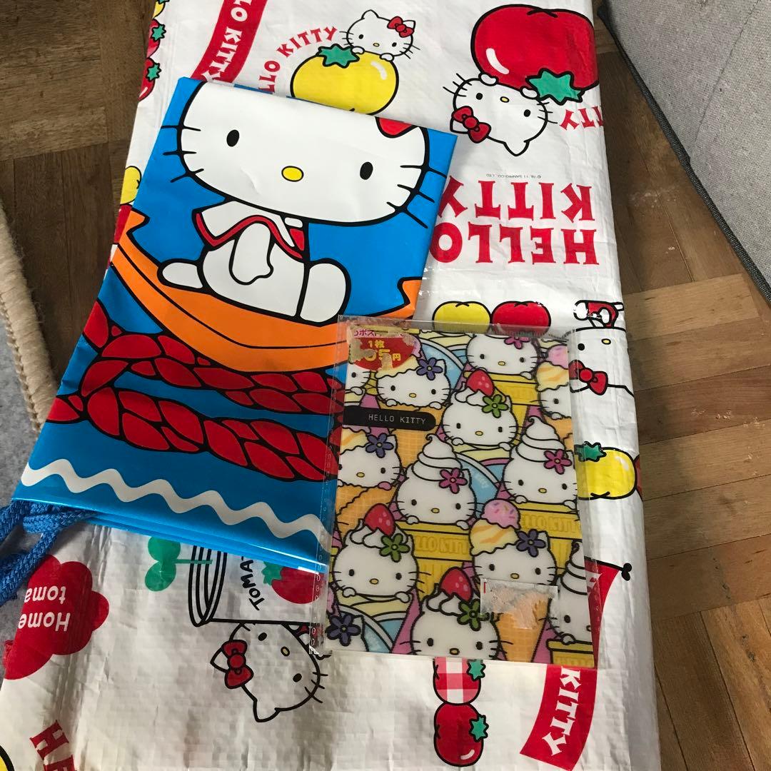 夏　レトロ　キティ　プールバッグ　ピクニックシート