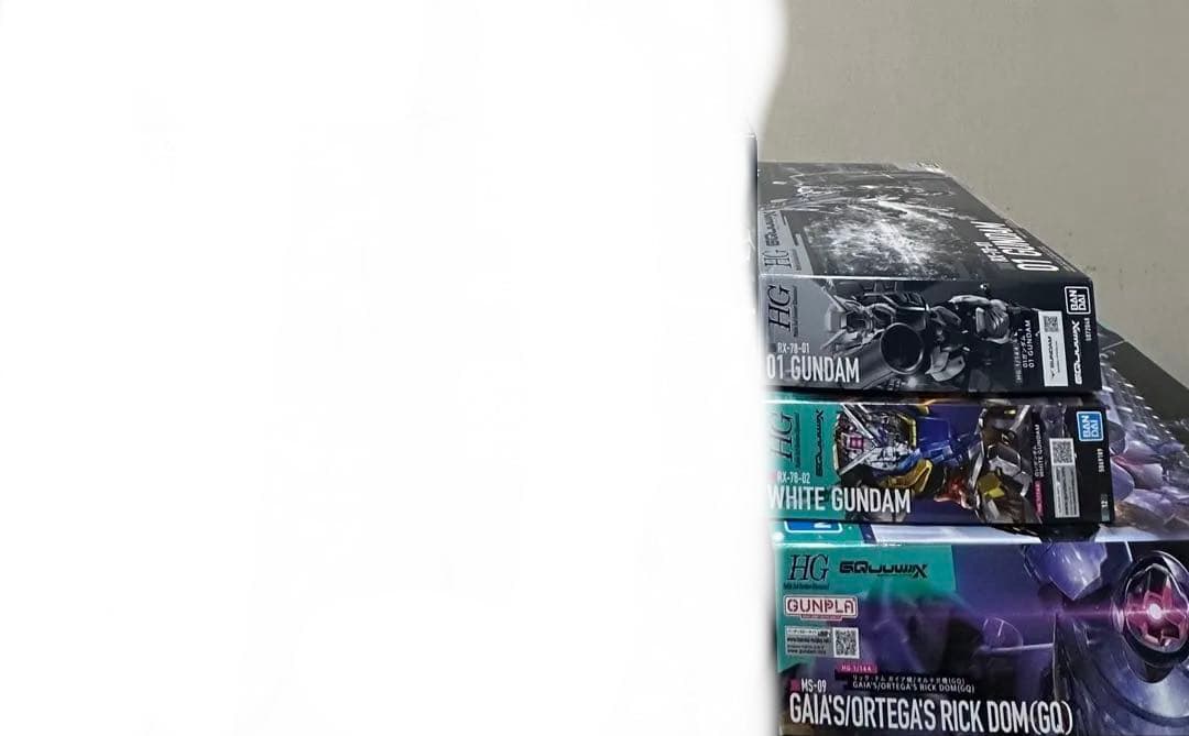 ガンプラ　新品未開封　HG 01ガンダム リックドム(GQ) 白いガンダム HG「白いガンダム」「シャア専用ザク（GQ）」「リック・ドム」など