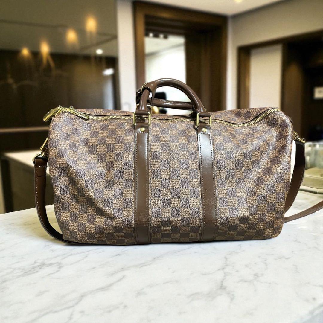 LOUIS VUITTONダミエ　ボストンバッグ　美品✨キーポル50