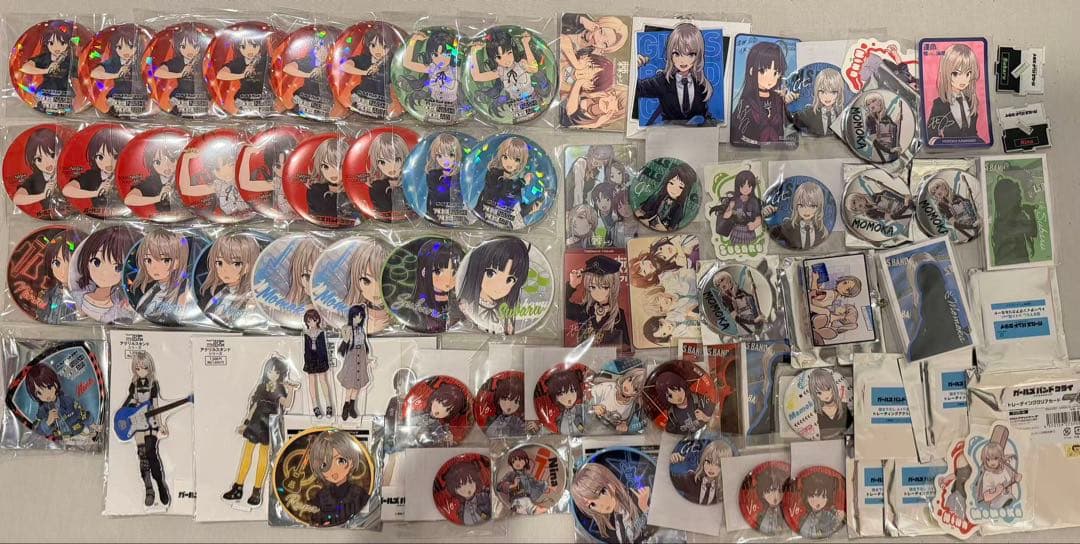 ガールズバンドクライ　グッズ　缶バッジ　アクリルスタンド　まとめ売り ガールズバンドクライ】缶バッジ＆アクスタセット 総集編前編 青春狂走