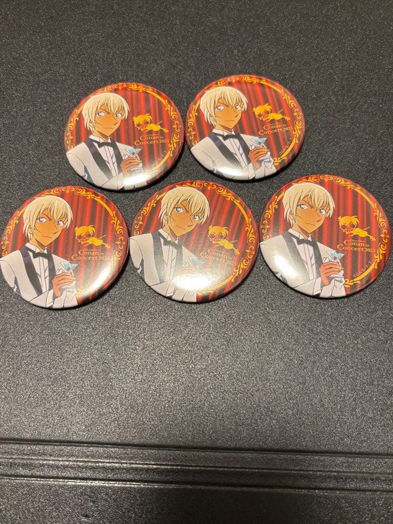 名探偵コナン コンサート 2025 缶バッジ 安室透 5個　代々木