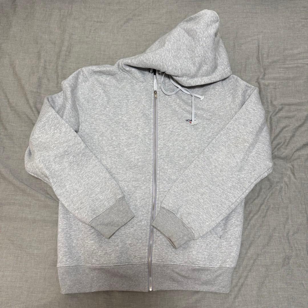 NOAH グレー フルジップパーカー L Heavyweight Zip-Up Hoodie - Noah