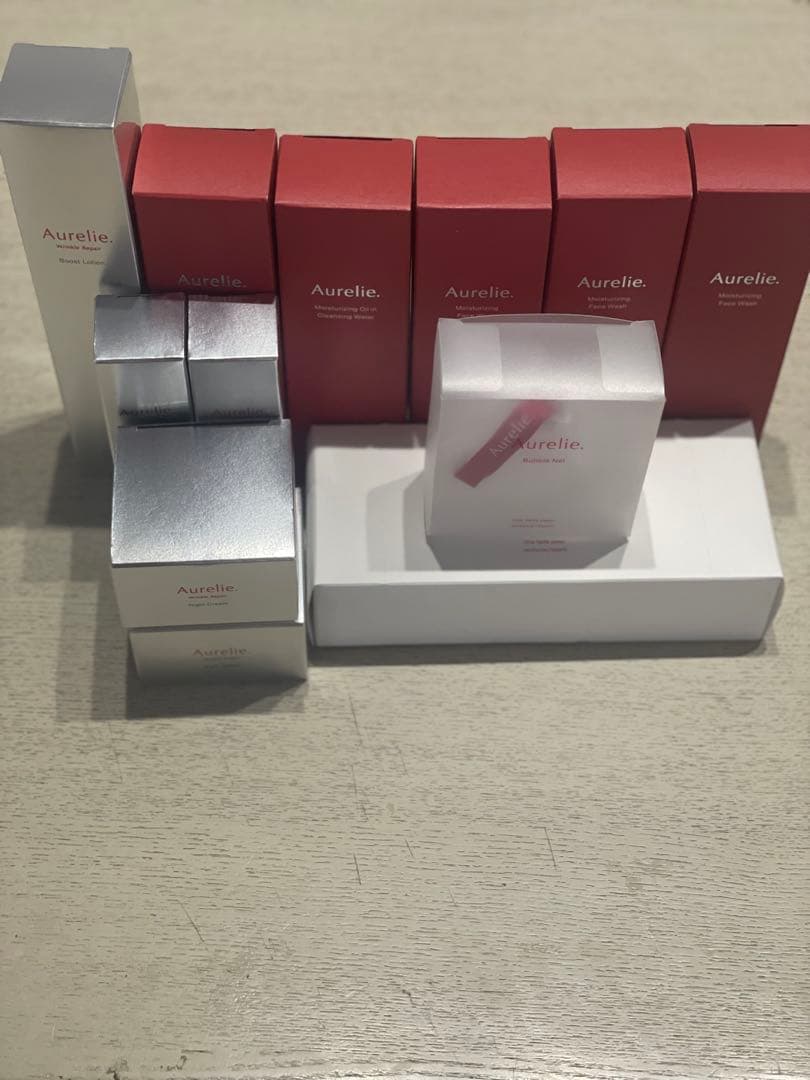 オレリー 洗顔料.クレンジング.美容液.ナイトクリーム.洗顔用ネットセット