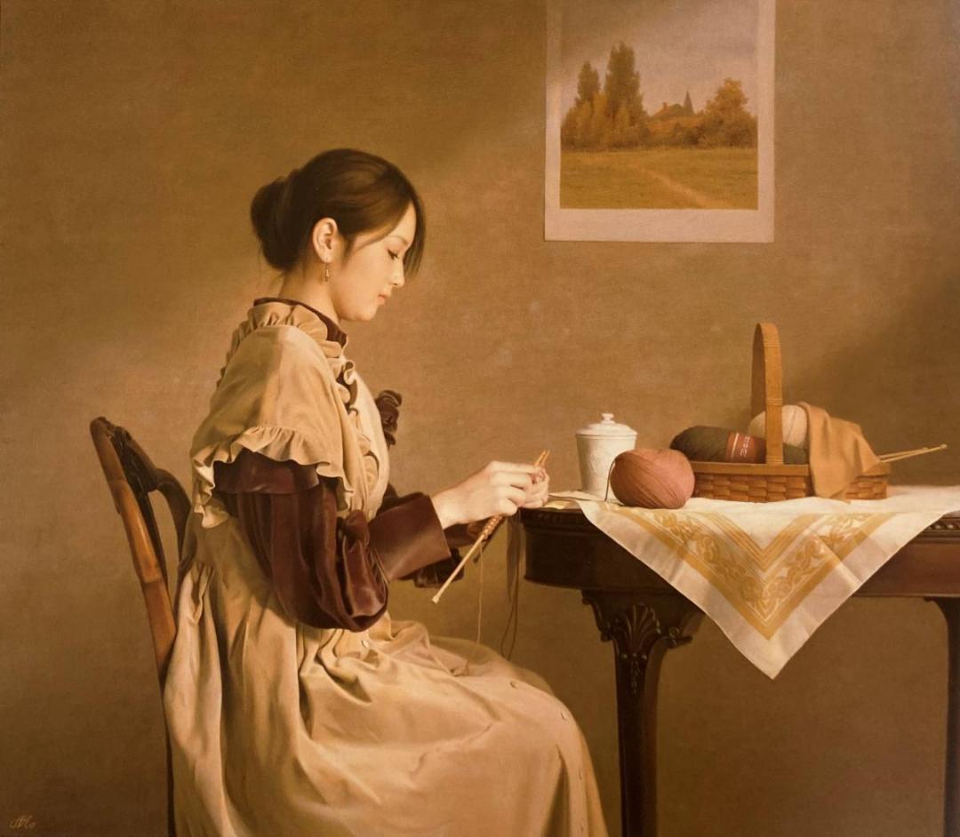 森本草介、【休日】、希少な額装用画集画、新品高級額 額装付、状態