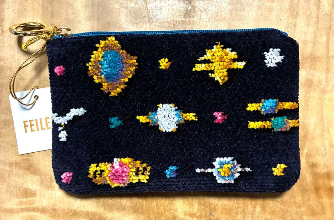 フェイラー　FEILER シンス　ポーチ　ネイビー　新品未使用 タグ付新品未使用 FEILERフェイラー SINCE シンス ポーチ① ネイビー