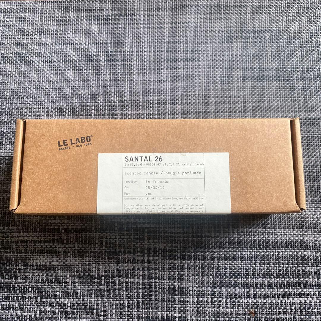 LELABO ルラボ サンタル26 ミニキャンドル