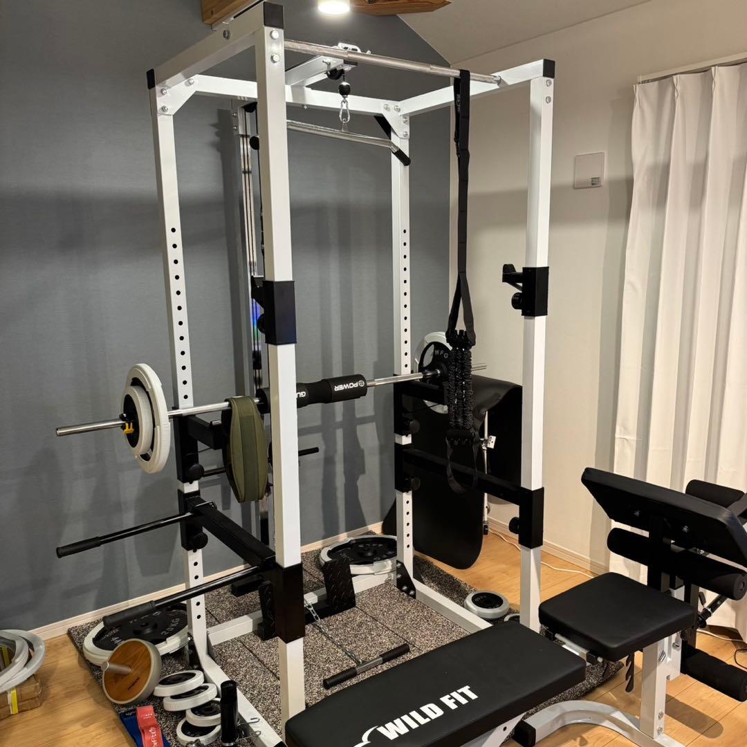 美品【直接引き取り限定】WILD FIT パワーラックジムセット（ナロータイプ） 楽天市場】WILD FIT (ワイルドフィット) パワーラックジムセット