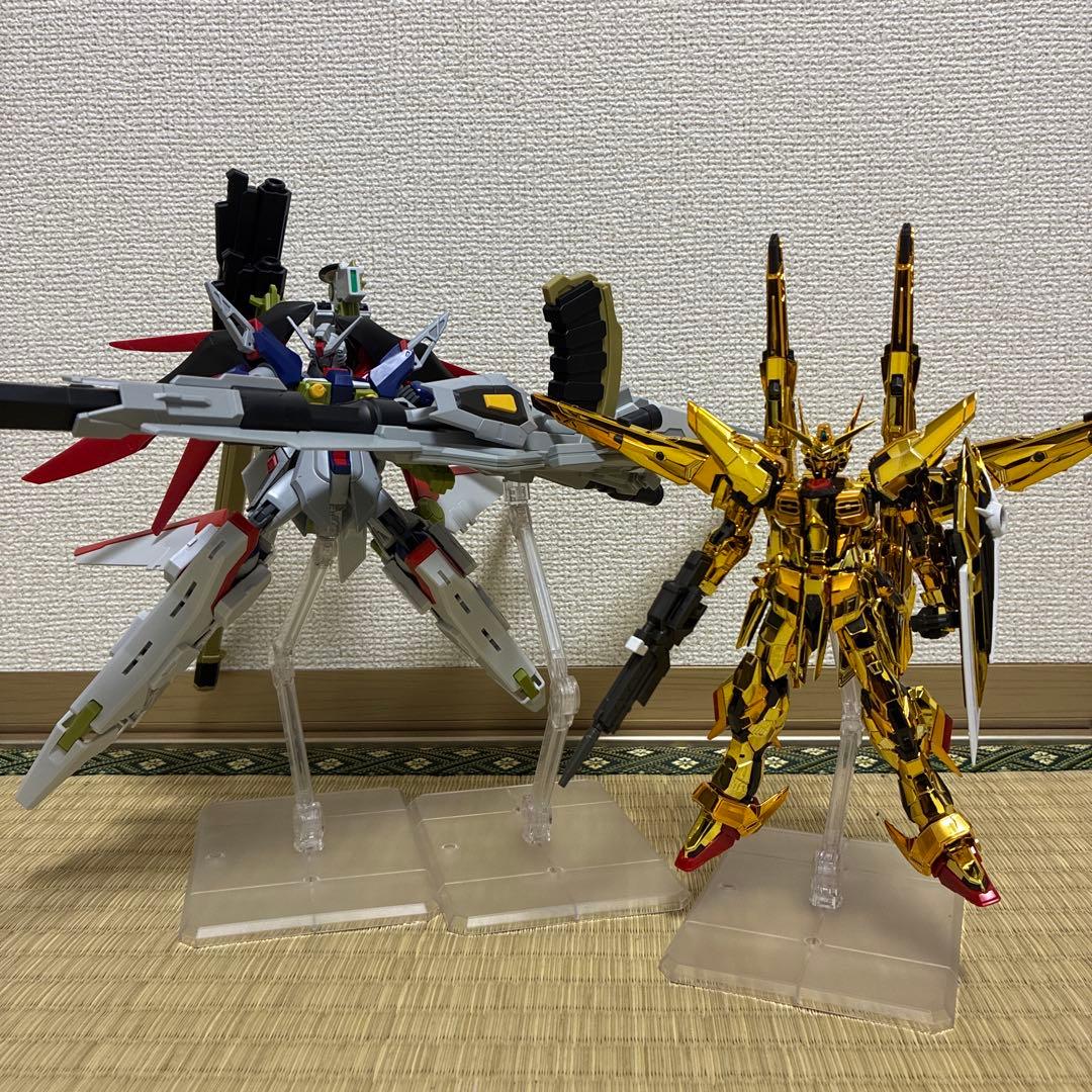 HG デスティニー　ゼウスシルエット　RGアカツキ　オオワシ　シラヌイ　完成品 000_l.jpg