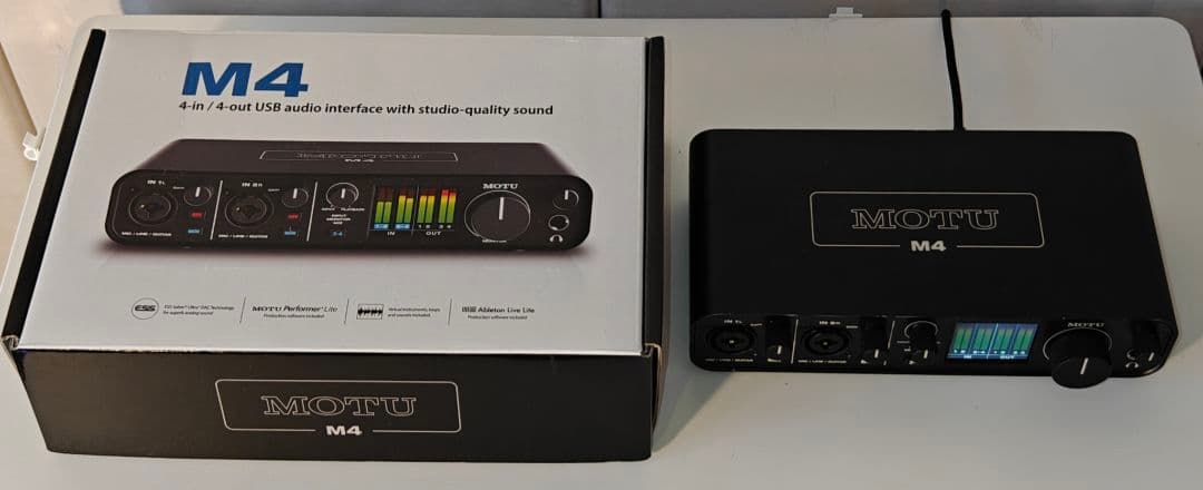 MOTU M4 オーディオインターフェイス【動作確認済み・元箱付属】