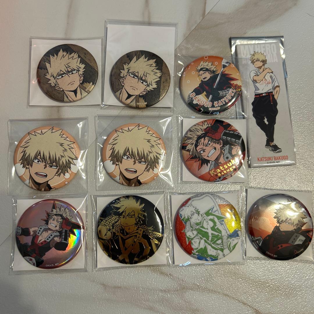 僕のヒーローアカデミア 爆豪勝己 缶バッジまとめ売り