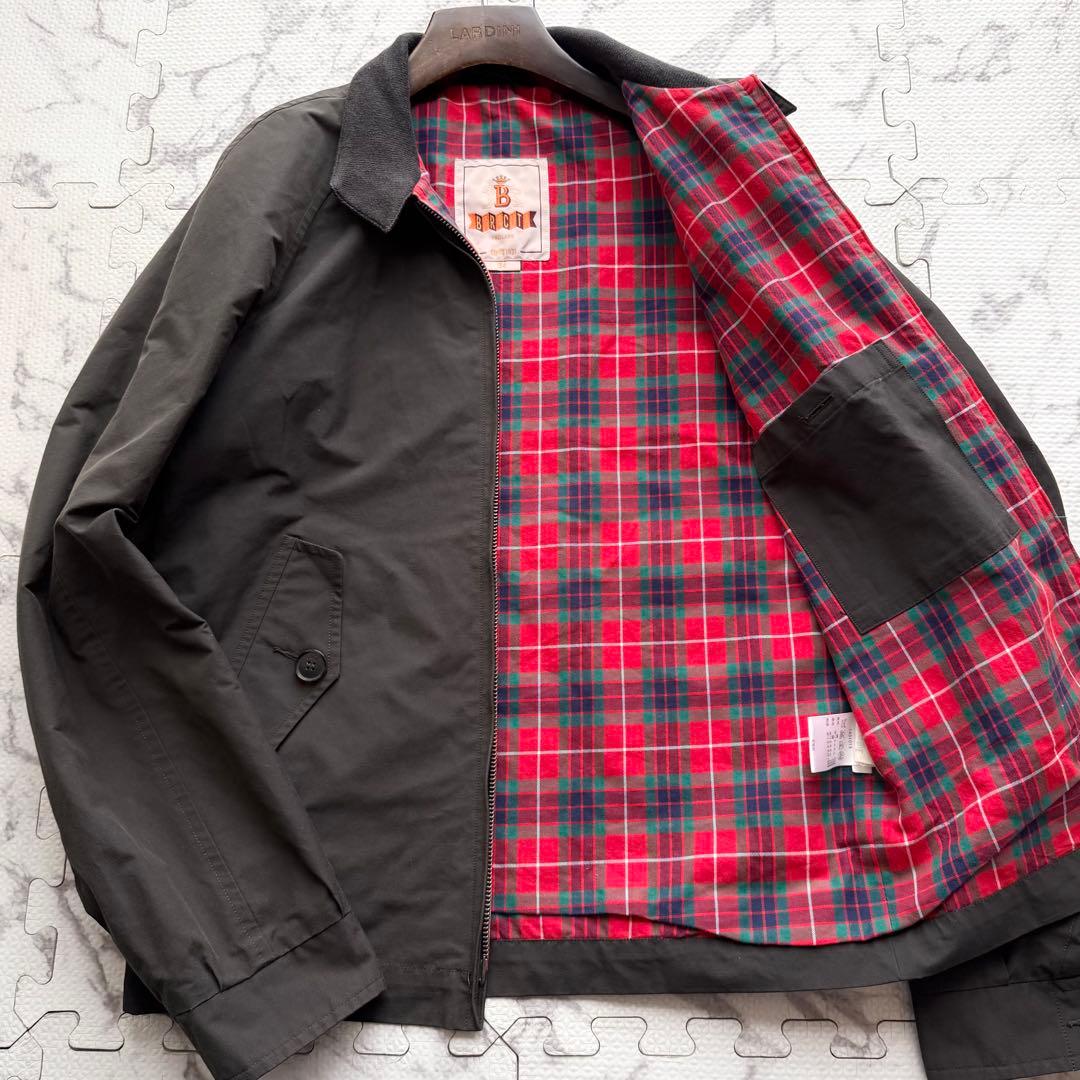 美品✨バラクータ G-9 ハリントンジャケット チェック グレー系 英国製 34