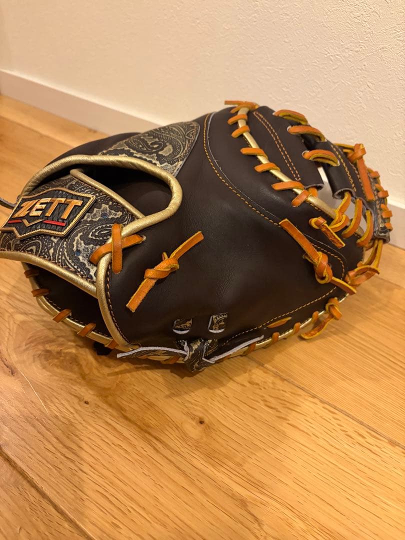 週末値下げ　プロステイタス　キャッチャーミット プロステイタス ゼット 限定 硬式 キャッチャーミット 小指2本入れ 森