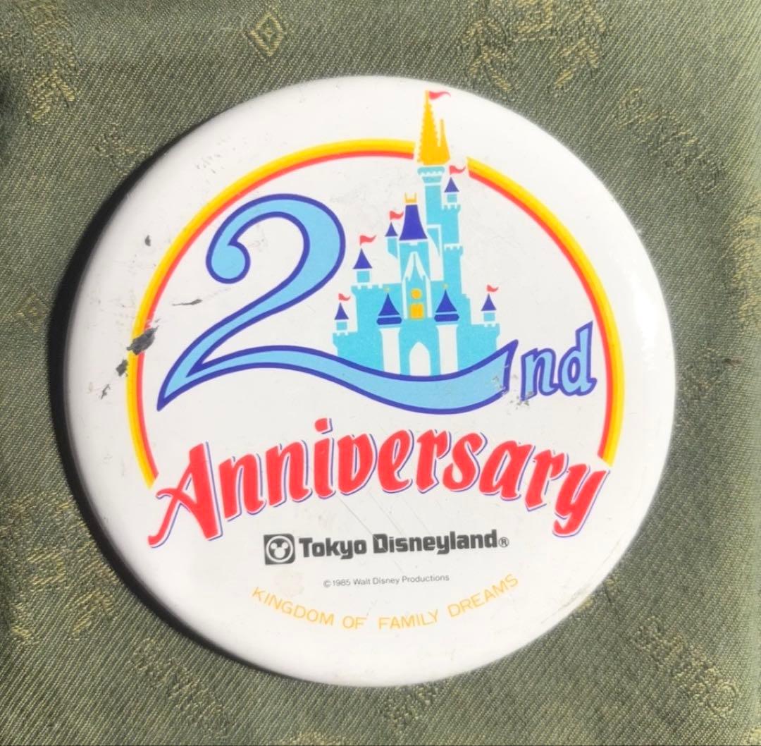 東京ディズニーランド 2周年 缶バッジ 従業員限定 非売品