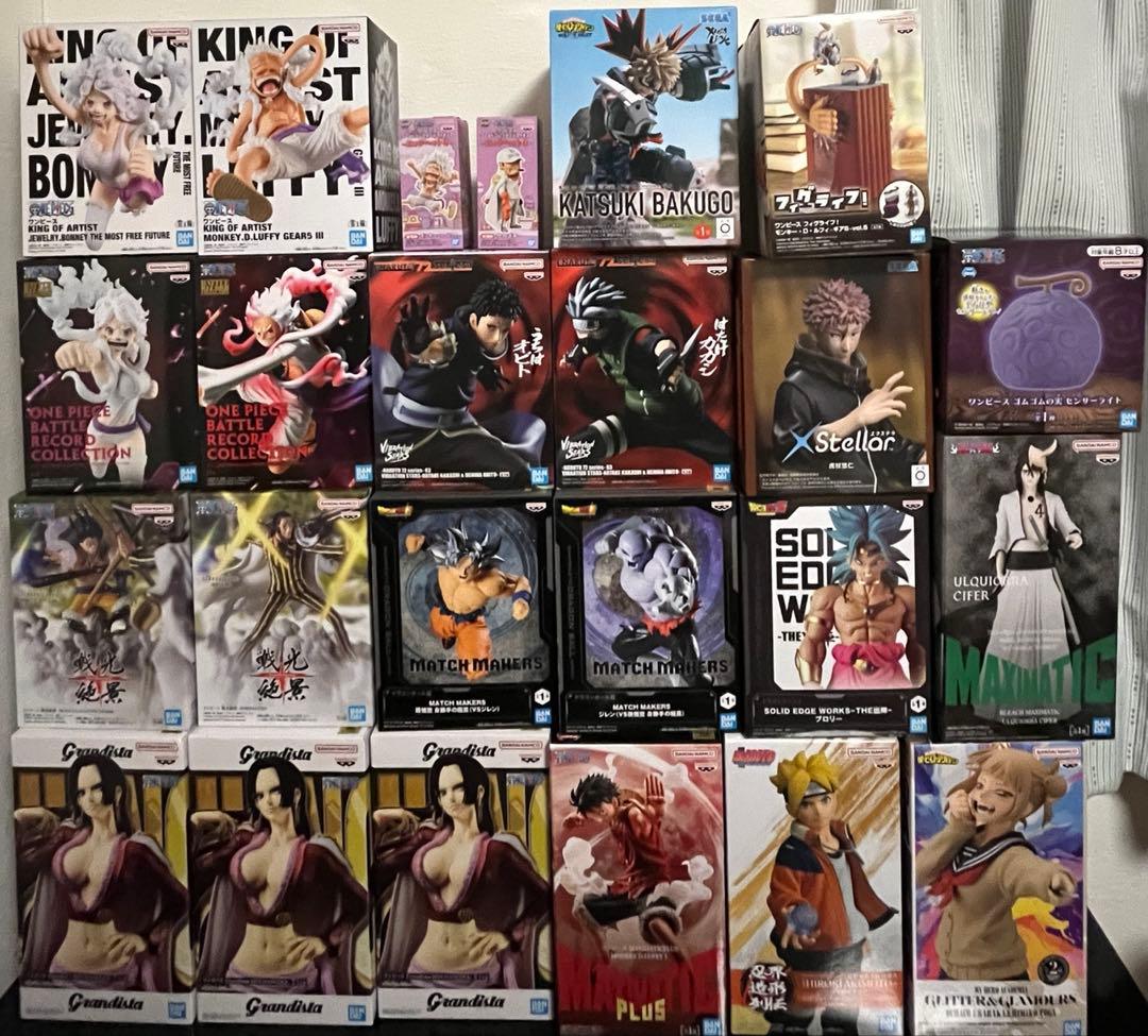 ジャンププライズフィギュア24個まとめ売り ワンピース ナルト