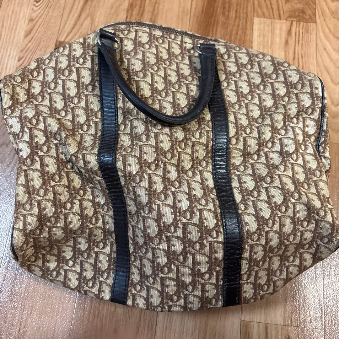 Christian Dior ヴィンテージ トロッター ミニボストン ブラウン