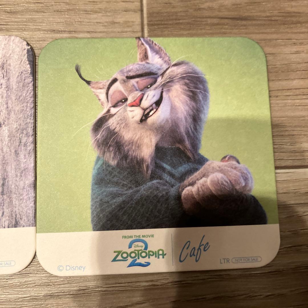 Zootopia2 ズートピアカフェ 特典コースター カードセット ニック