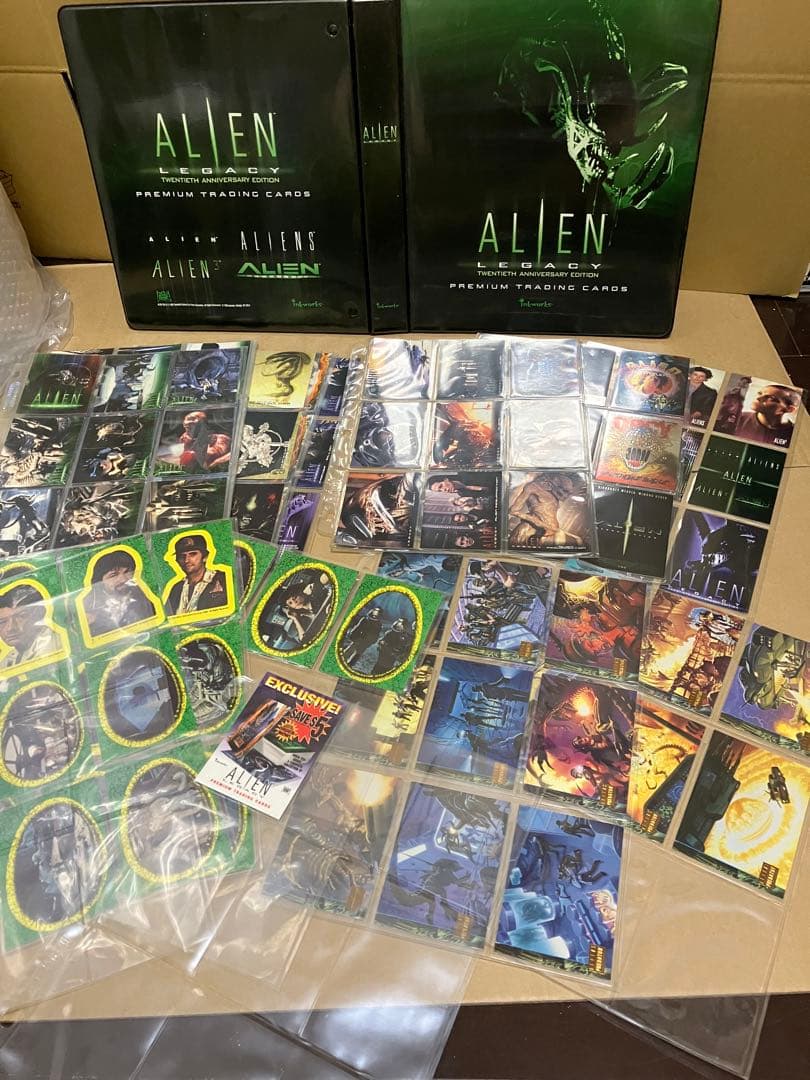 当時物　エイリアン　トレーディングカード　バインダーレアカード含む155枚セット