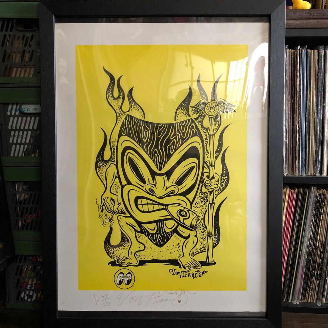 VON FRANCO / SMOKING TIKI シルクスクリーンポスター