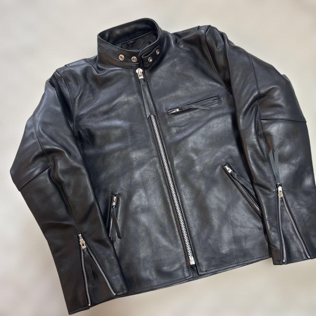 freedom ライダースジャケット シングル 38 カウレザー - メルカリ
