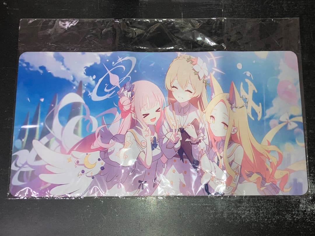 ミカ　ナギサ　セイア　ラバーマット　プレイマット　デスクマット　ブルーアーカイブ ミカ ナギサ セイア ラバーマット プレイマット デスクマット ブルー