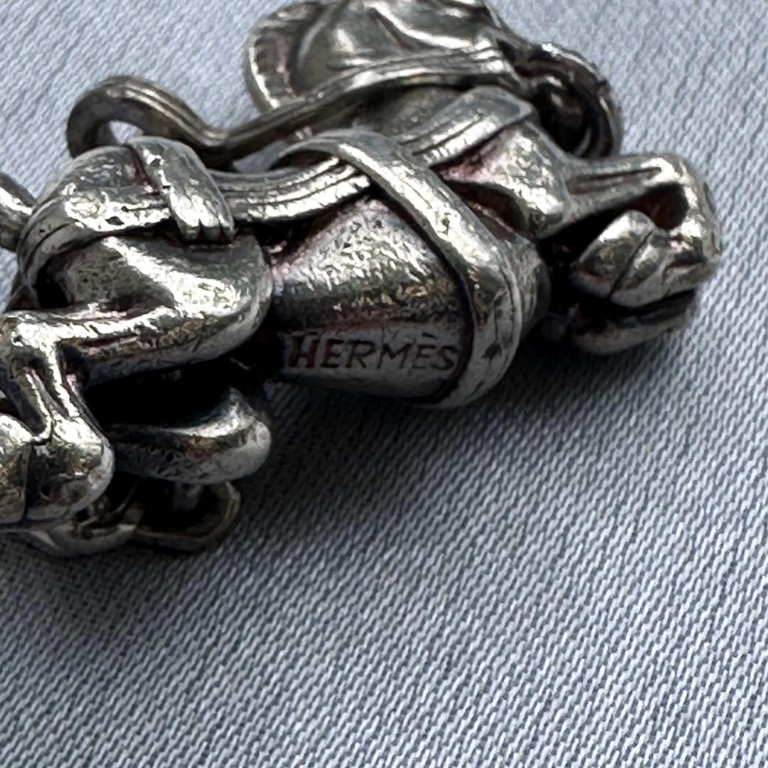 HERMES Vintage ホースチャーム キーリング キーチャーム 925