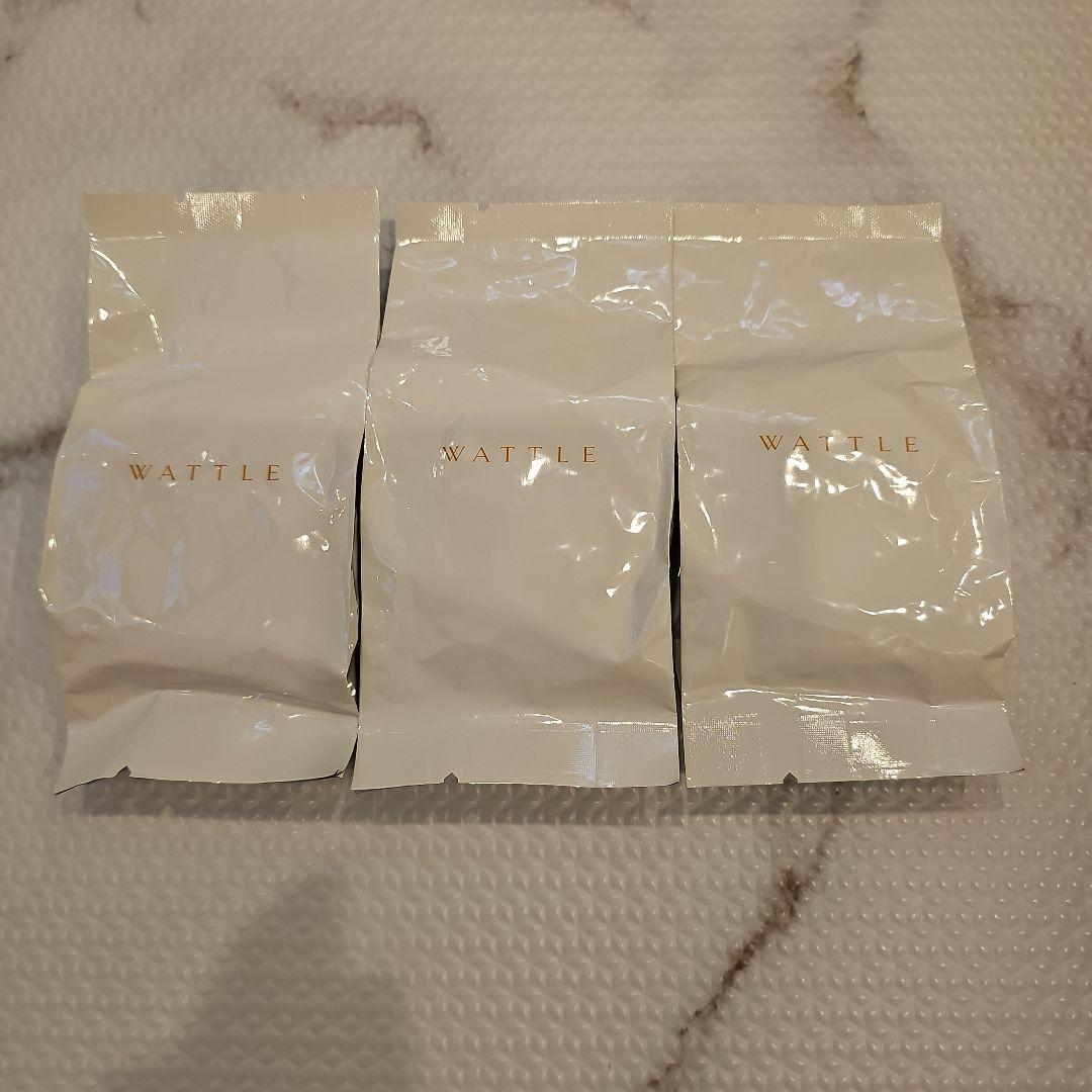 WATTLE クッションファンデーション 3個02ライトベージュリフィル13g