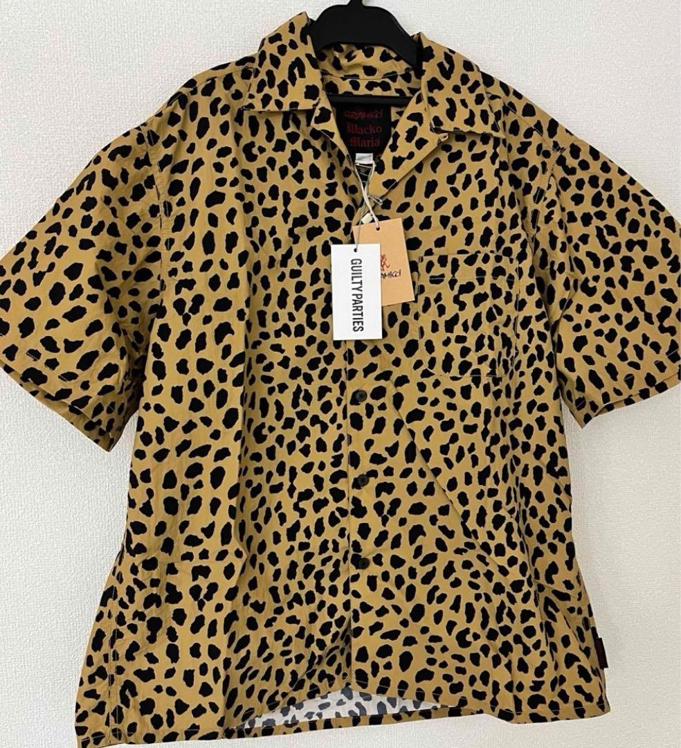 新品　ワコマリア　グラミチ　レオパード　オープンカラー　半袖シャツ　豹柄　M