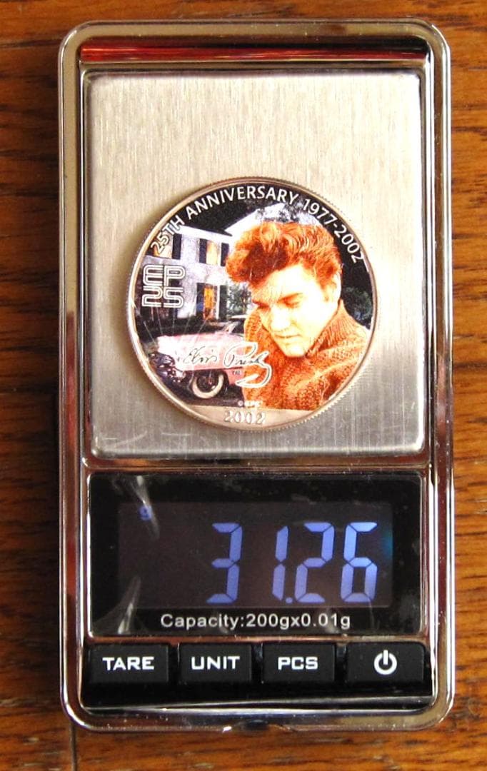 アメリカンシルバーイーグルカラー 1オンス銀貨 E・プレスリー25