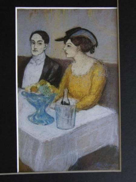 パブロ・ピカソ、「HOMME ET FEMME A TABLE」