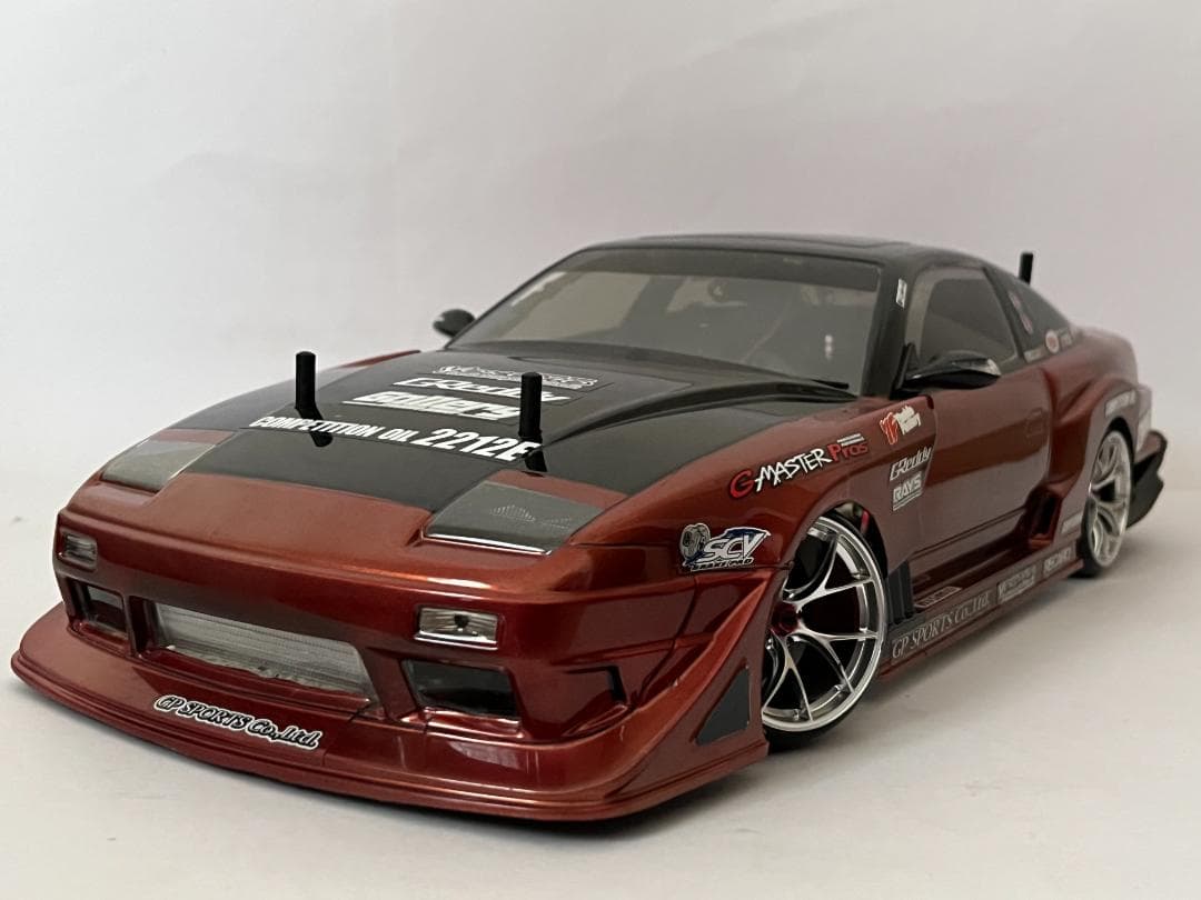 ヨコモ 1/10 RC用 180SX 電飾・プラパーツ付塗装済完成品 ボディのみ