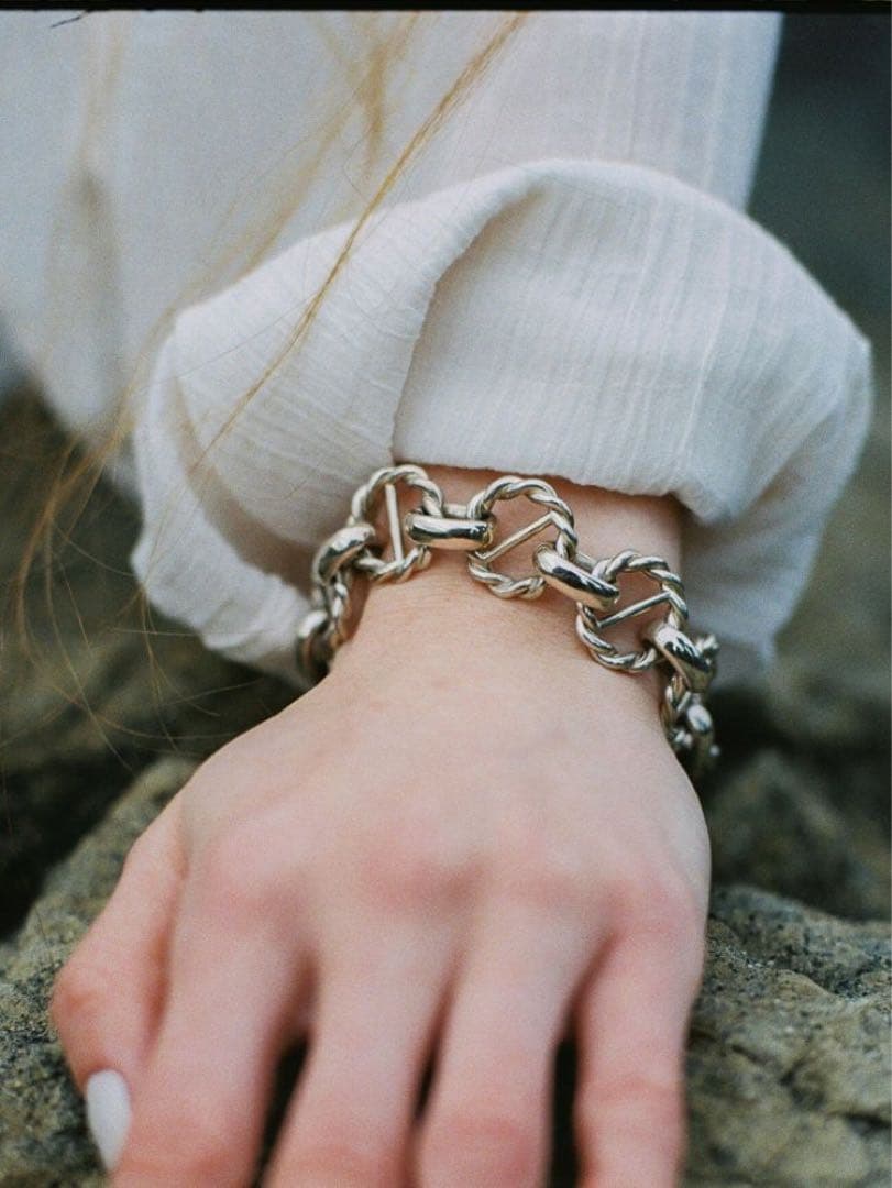 れ*い様 Llife BOTTON BRACELET シルバー925