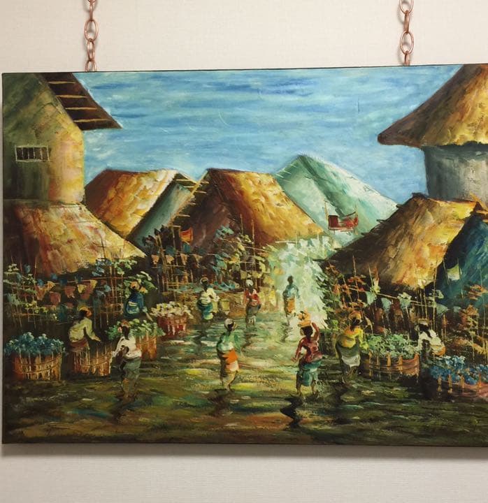 絵画バリ島 No.0308 楽天市場】【送料無料！】バリ絵画 熱帯花鳥（PA-015-27）94×74cm