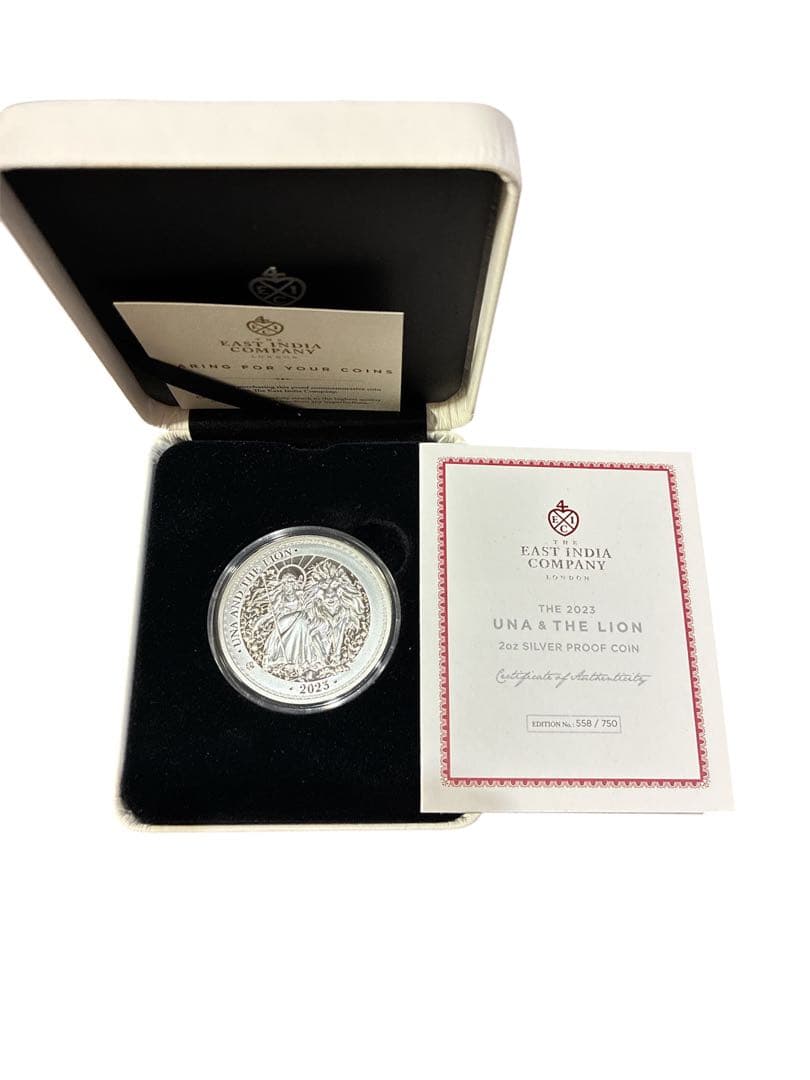 2023 ウナとライオン2oz シルバー 2オンス銀貨 ウナとライオン 2021 イギリス領セントヘレナ造幣局 2